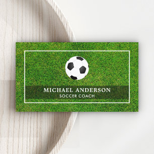 Carte De Visite Entraîneur De Football Professionnel Du Turf De Sp