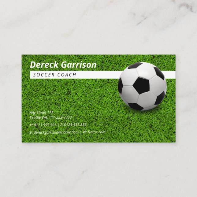 Carte De Visite Entraîneur de football | Sport (Devant)
