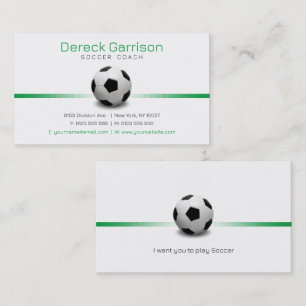 Carte De Visite Entraîneur de football   Sports professionnels