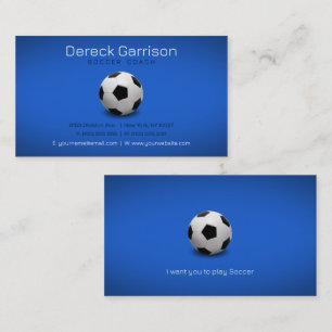 Carte De Visite Entraîneur de football   Sports professionnels