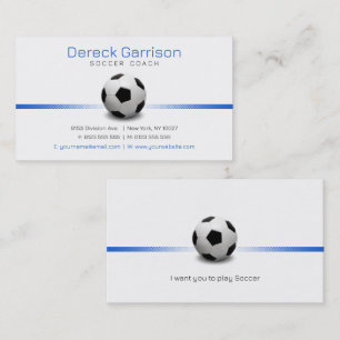 Carte De Visite Entraîneur de football   Sports professionnels