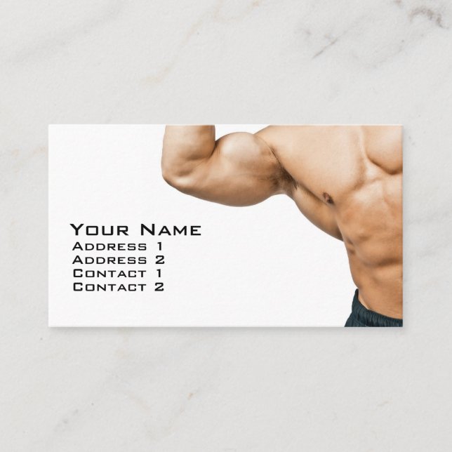 Carte De Visite Entraîneur de forme physique (Devant)