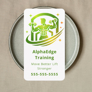 Carte De Visite Entraîneur de gym Entraîneur personnel Coach de fi