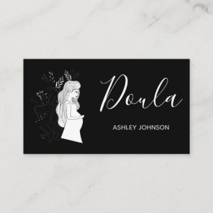 Carte De Visite Entraîneur de naissance de Doula Calligraphie de s