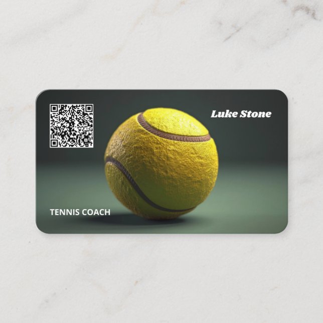 Carte De Visite Entraîneur de tennis (Devant)