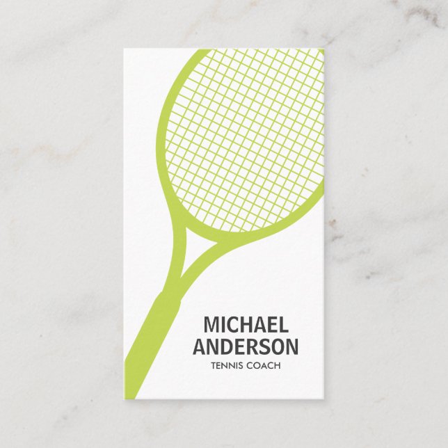 carte de visite entraîneur de tennis (Devant)