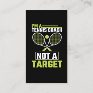 Carte De Visite Entraîneur de tennis pas de cible amusant