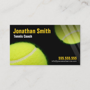Carte De Visite Entraîneur de tennis pour des leçons de tennis