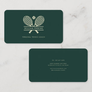Carte De Visite Entraîneur de tennis professionnel