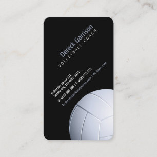 Carte De Visite Entraîneur de volley-ball   Leçons de pratique d
