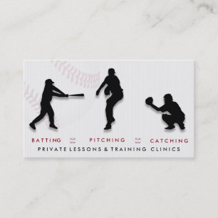 Carte De Visite Entraîneur d'entraîneur de base-ball