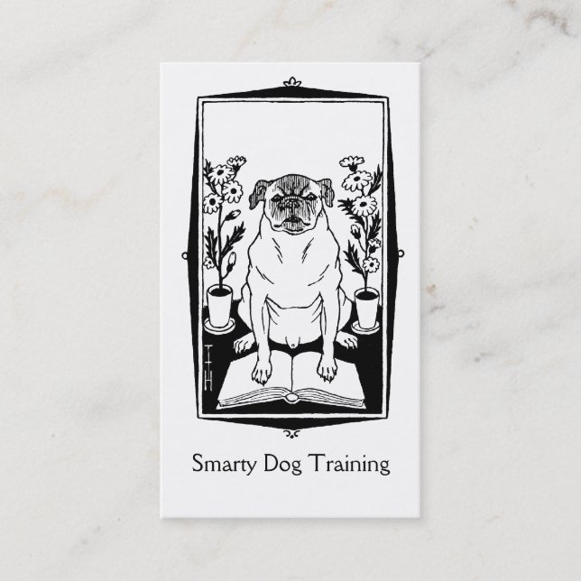Carte De Visite Entraîneur d'obéissance de chien (Devant)