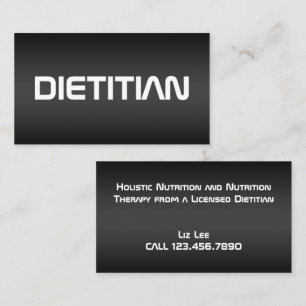Carte De Visite Entraîneur en nutrition Diététiste Amateur de cuis