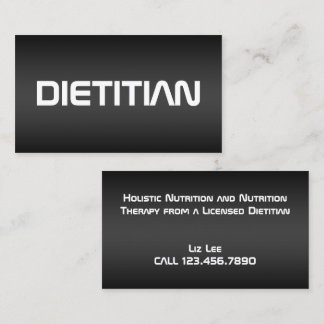 Carte De Visite Entraîneur en nutrition Diététiste Amateur de cuis