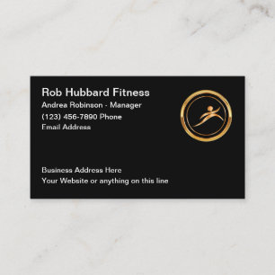 Carte De Visite Entraîneur Et Entraîneur De Fitness Classique