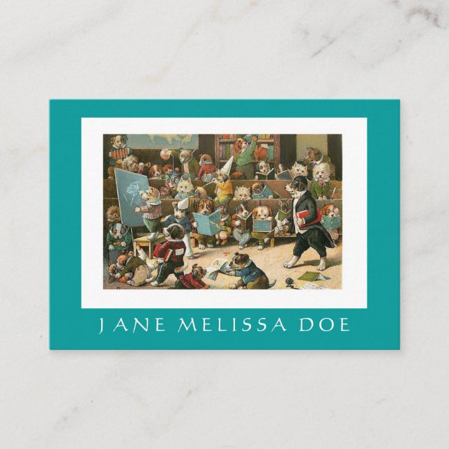 Carte De Visite Entraîneur ou tuteur de chien - bilatéral (Devant)