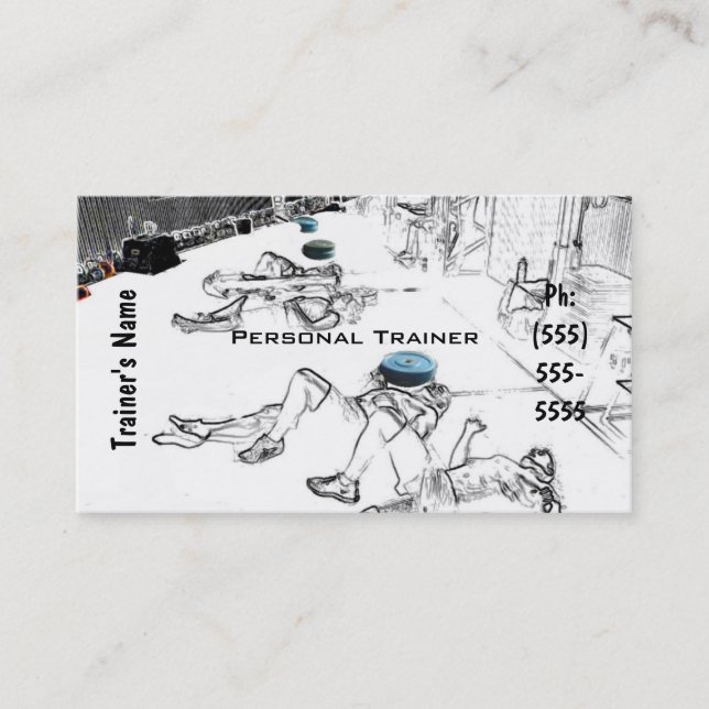 Carte De Visite Entraîneur personnel (Devant)