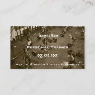Carte De Visite Entraîneur personnel