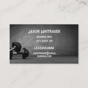 Carte De Visite Entraîneur personnel de conditionnement physique,