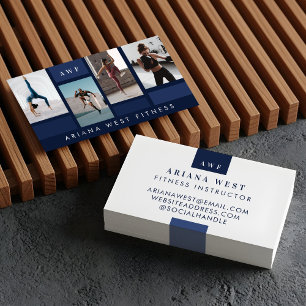 Carte De Visite Entraîneur Personnel de Fitness Coach Photo Modern
