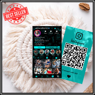 Carte De Visite Entraîneur Personnel de Fitness Code QR de connexi