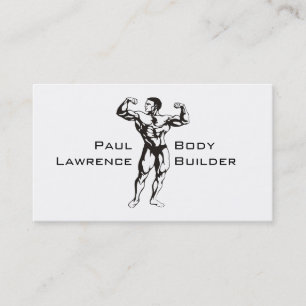 Carte De Visite Entraîneur Personnel de Fitness Culturiste