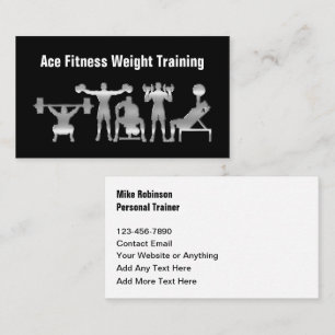 Carte De Visite Entraîneur Personnel de Fitness et Coach