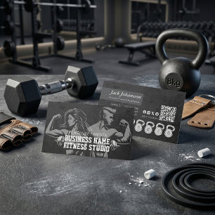 Carte De Visite Entraîneur Personnel de Fitness Fidélité Marteau d