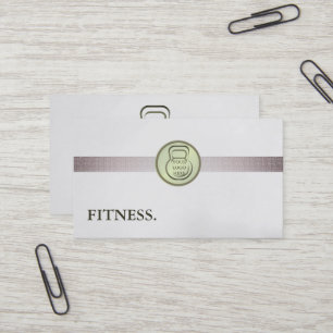 Carte De Visite Entraîneur Personnel de Fitness Moderne