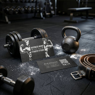 Carte De Visite Entraîneur personnel de fitness musculation salle