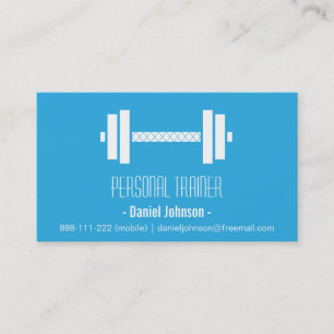 Carte De Visite Entraîneur Personnel de Fitness Poids Modernes Ble