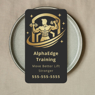 Carte De Visite Entraîneur Personnel de Fitness Professionnel Coac