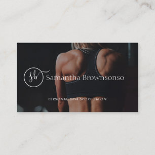 Carte De Visite entraîneur personnel de fitness professionnel phot