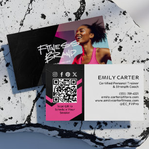 Carte De Visite Entraîneur Personnel de Fitness Sportif Tendance M
