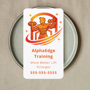 Carte De Visite Entraîneur Personnel en Musculation Coach Fitness