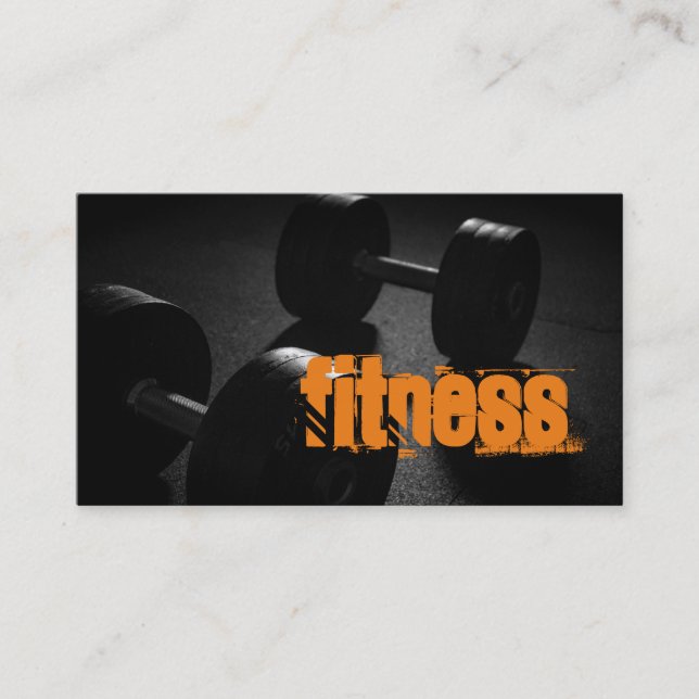 Carte De Visite Entraîneur personnel Fitness (Devant)