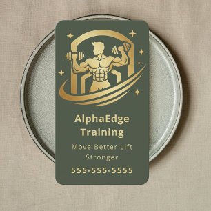 Carte De Visite Entraîneur Personnel Fitness Coach Bodybuilding Lu