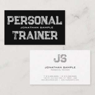 Carte De Visite Entraîneur personnel Fitness Entraîneur profession