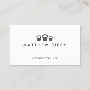 Carte De Visite Entraîneur personnel Fitness KettleBell