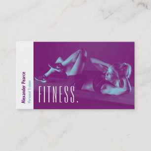 Carte De Visite Entraîneur personnel Fitness   Sports actifs