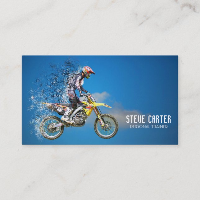 Carte De Visite Entraîneur personnel professionnel de vélo de (Devant)