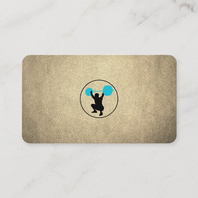Carte De Visite Entraîneur personnel Weight Lifter (Devant)