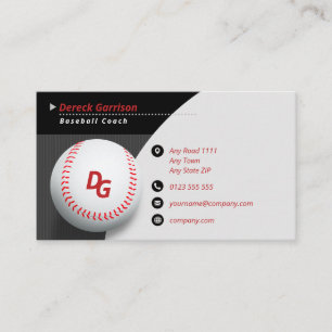 Carte De Visite Entraîneur professionnel   Baseball Master Sport
