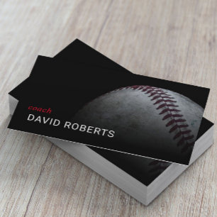 Carte De Visite Entraîneur professionnel de baseball Sport instruc
