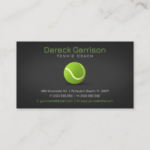Carte De Visite Entraîneur professionnel   Tennis Master Sport