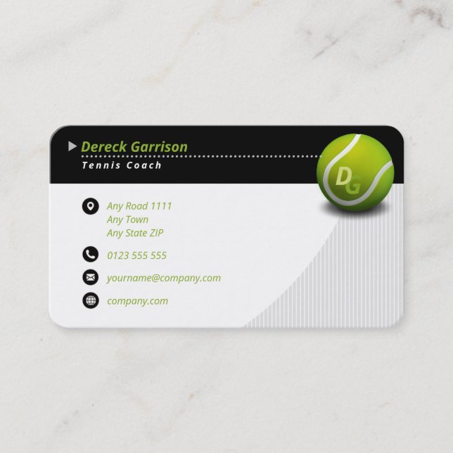 Carte De Visite Entraîneur professionnel | Tennis Master Sport (Devant)