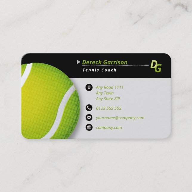 Carte De Visite Entraîneur professionnel | Tennis Master Sport (Devant)