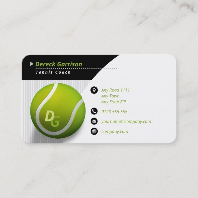 Carte De Visite Entraîneur professionnel | Tennis Master Sport (Devant)