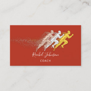 Carte De Visite Entraîneur Sport Entraîneur Logo Instructeurs QR