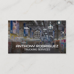 Carte De Visite Entrepôt d'expédition   Réseau logistique